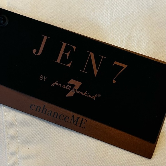 7 For All Mankind JEN7 Cropped Skinny Jeans New With Tags NWT Size 6 White - Picture 6 of 8